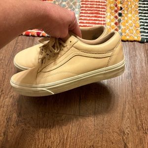 Vans Old School rare blush/nude leather womens size 9.5